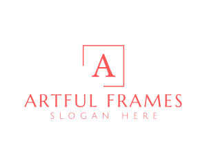 Classic Serif Frame logo design