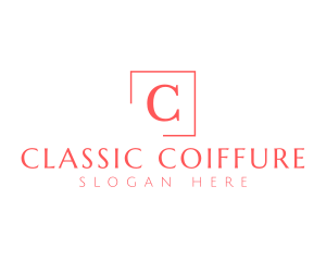 Classic Serif Frame logo design