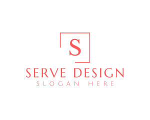 Classic Serif Frame logo design