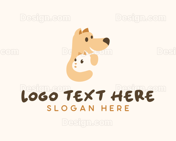 Dog Cat Groomer Logo