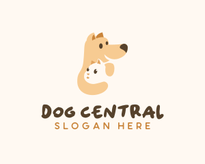 Dog Cat Groomer logo design