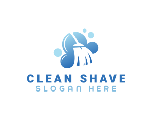 Janitorial Broom Cleaning logo design