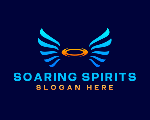 Wings Halo Fly logo