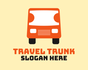 Travel Ticket Bus Transport logo design