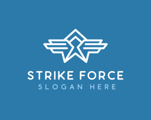 Air Force Wings Aviation logo design