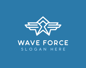 Air Force Wings Aviation logo design