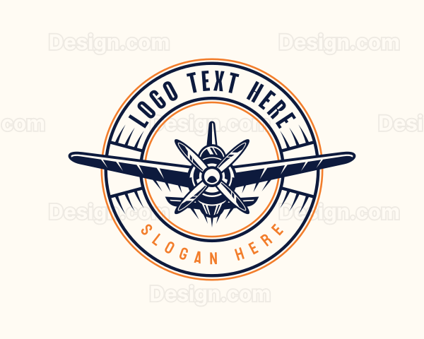 Aviation Pilot Plane Logo