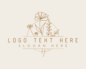 Floral Feminine Flower logo