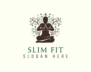 Nature Yoga Fitness logo design