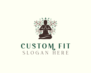 Nature Yoga Fitness logo design