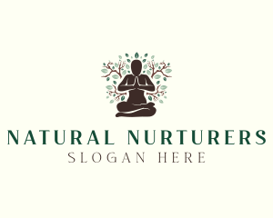 Nature Yoga Fitness logo design