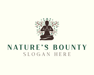 Nature Yoga Fitness logo design