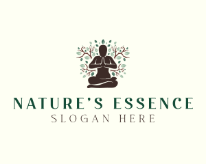 Nature Yoga Fitness logo design