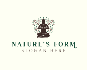 Nature Yoga Fitness logo design