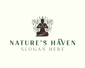 Nature Yoga Fitness logo design