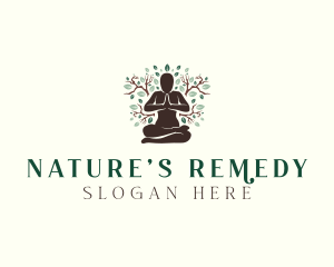 Nature Yoga Fitness logo design