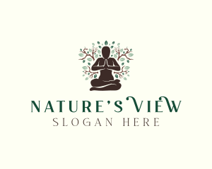 Nature Yoga Fitness logo design