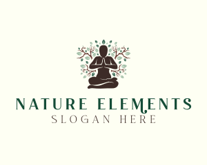 Nature Yoga Fitness logo design