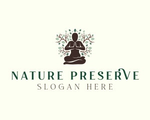 Nature Yoga Fitness logo design