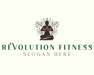 Nature Yoga Fitness logo design