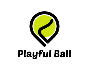 Green Ball Location logo design