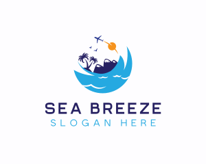 Travel Sea Vacation logo design