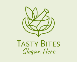 Green Herbs Pestle  logo