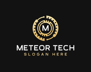 Bitcoin Crypto Technology logo design