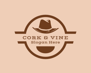 Western Cowboy Hat logo design