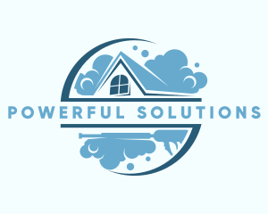 Pressure Washer Housekeeping Maintenance logo design