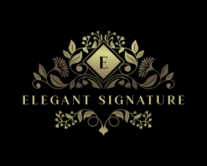 Floral Elegant Garden logo design