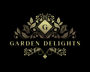 Floral Elegant Garden logo design