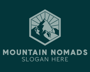 Trekking Outdoor Badge  logo design