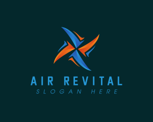 Air Conditioning HVAC logo design