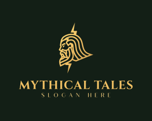 Gold  Greek Mythology logo