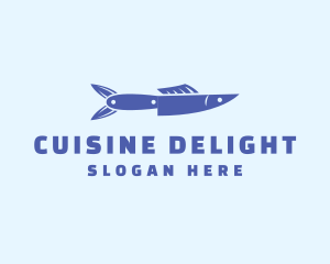 Culinary Fish Knife logo design