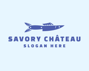 Culinary Fish Knife logo design