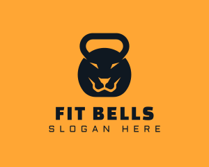 Lion Kettlebell Fitness logo design