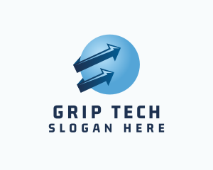 Global Tech Logistics logo design