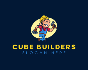 Carpenter Builder Hammer logo design