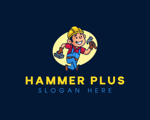 Carpenter Builder Hammer logo