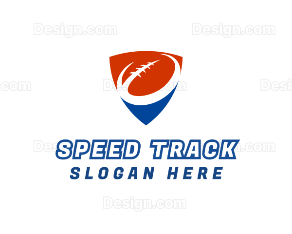 Red Blue Football Logo