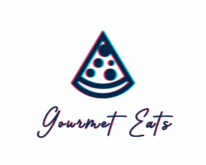 Pizza Dining Glitch logo