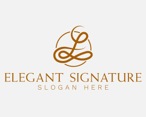 Wedding Script Signature logo