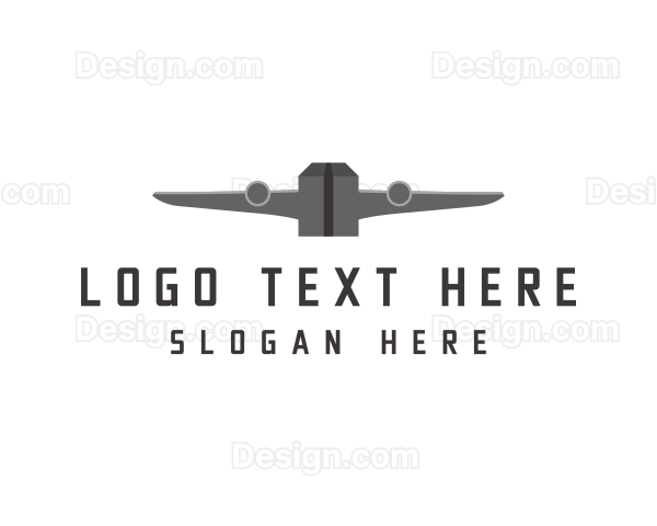 Flying  Cargo Plane Logo