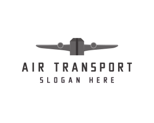 Flying  Cargo Plane logo design