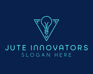 Futuristic Bulb Innovation logo design