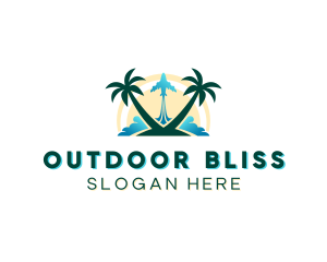 Summer Island Getaway logo design