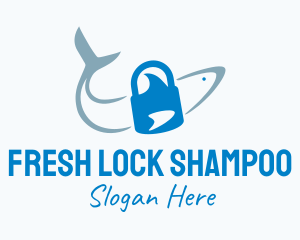 Shark Lock Security logo design