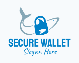 Shark Lock Security logo design